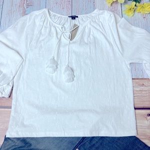 NWT J Crew Peasant Blouse